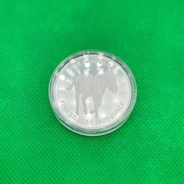 Серебряная монета 1oz Мандала Зебра Кельтские животные 5000 франков КФА 2022 Чад (29203553) 4