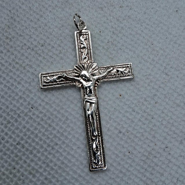Срібний підвіс-хрест (32488526) 0