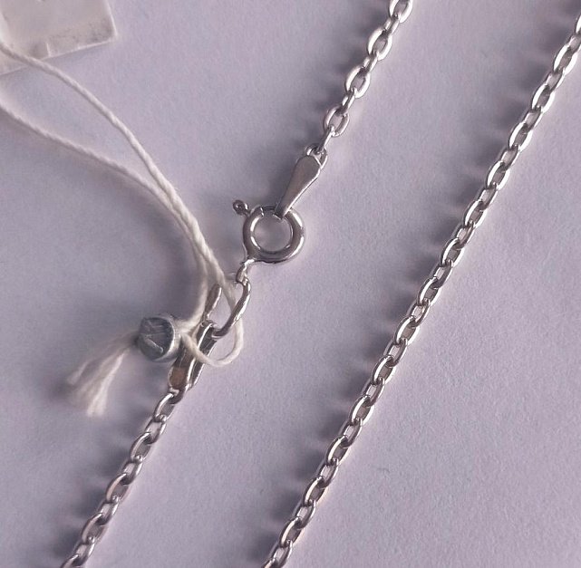 Срібний ланцюг із плетінням Якірне (30500949) 0