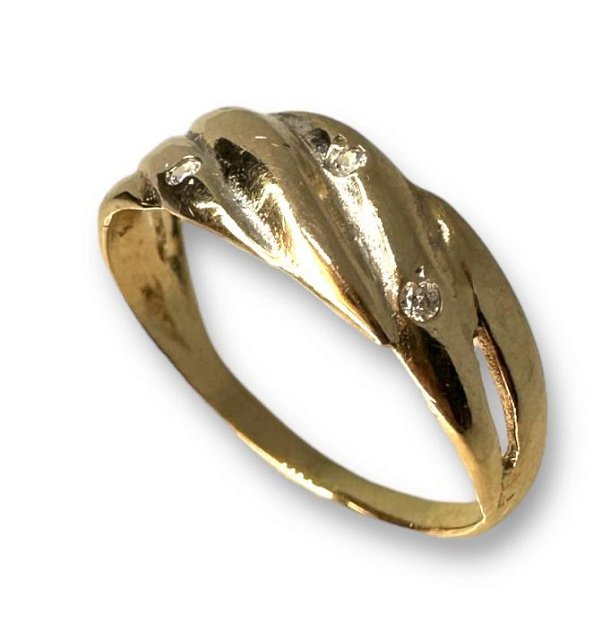Кольцо из красного золота с цирконием (31292260) 0