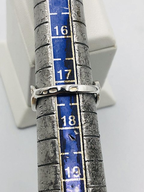 Серебряное кольцо с позолотой и цирконием (33895264) 2