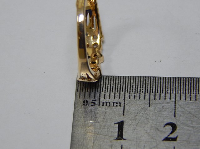 Кольцо из красного золота с цирконием (28566907) 2