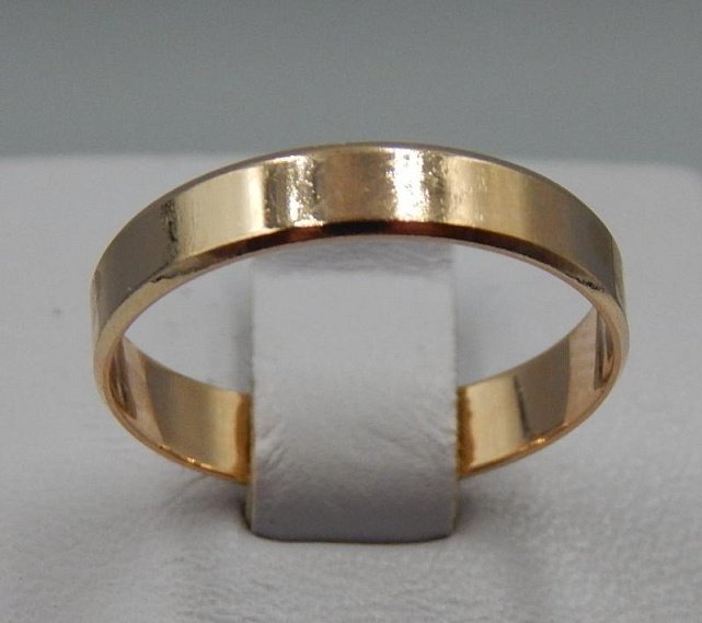 Обручальное кольцо из красного золота (32295775) 0