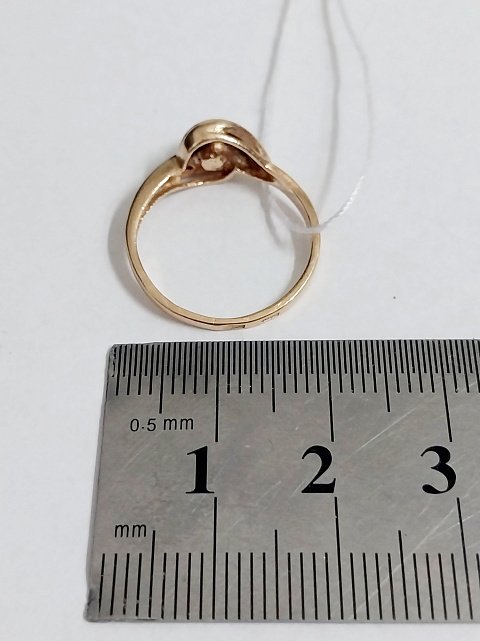 Кольцо из красного золота с жемчугом (33062056) 7