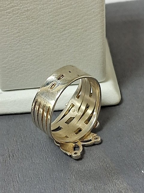 Серебряное кольцо с цирконием (31832632) 5