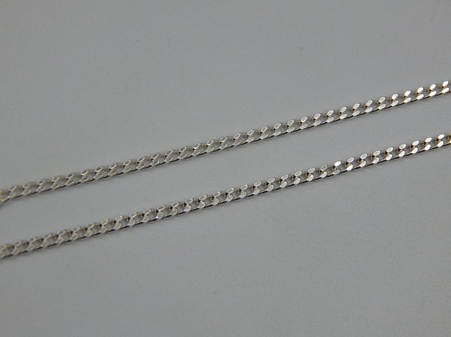 Серебряная цепь с плетением панцирное (32433406) 2
