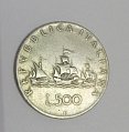 картинка Серебряная монета 500 лир Италия (3613005) 