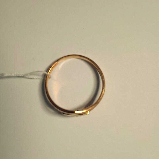 Кольцо из красного и белого золота с бриллиантом (-ми) (27417859) 1