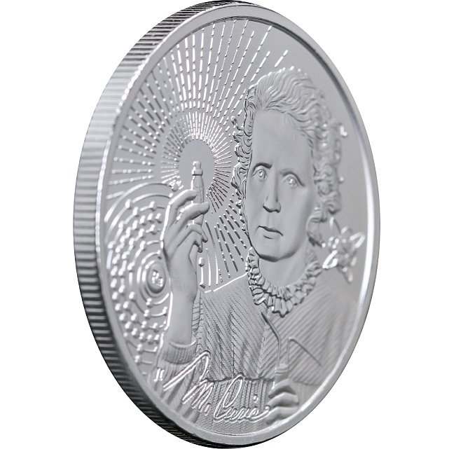 Серебряная монета 1oz Иконы Инноваций: Мария Кюри 2 доллара 2023 Ниуэ (30284426) 2