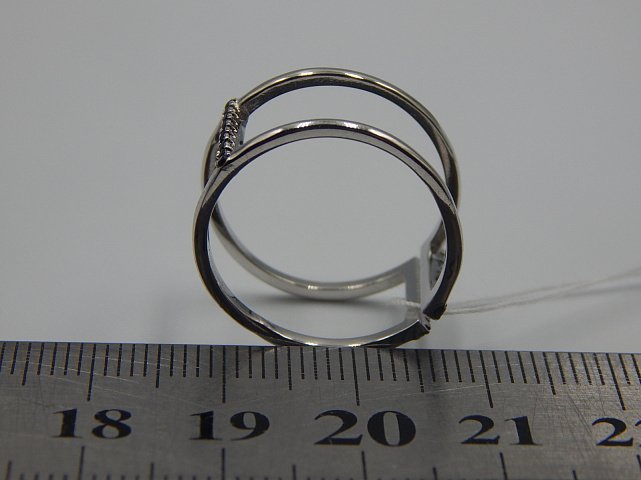 Серебряное кольцо с цирконием (33751245) 3