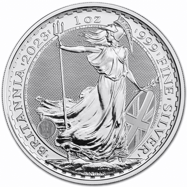 Серебряная монета 1oz Британия 2 английских фунта 2023 Великобритания (31572709) 0