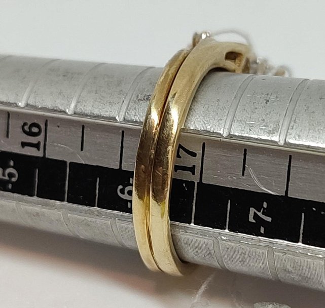 Кольцо из красного и белого золота с бриллиантом (-ми) (27417288) 6