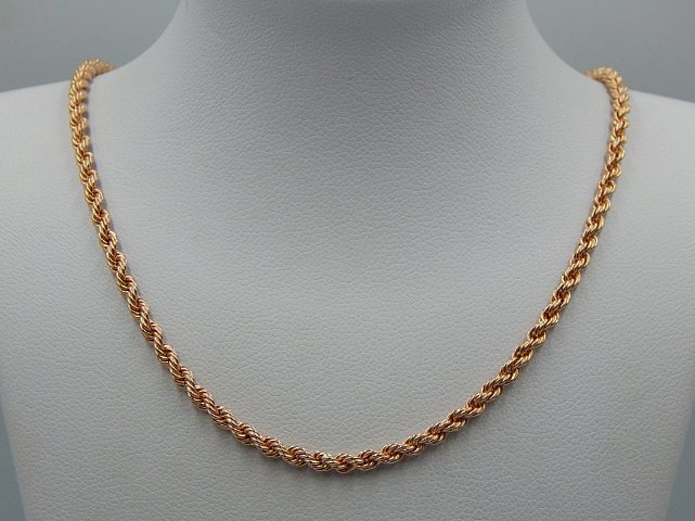 Ланцюжок з червоного золота з плетінням мотузочок (33613187) 5