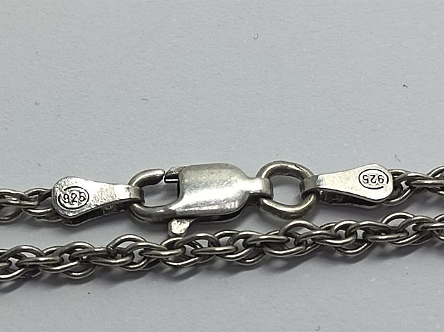 Серебряная цепь с плетением Кордовое (33505823) 1