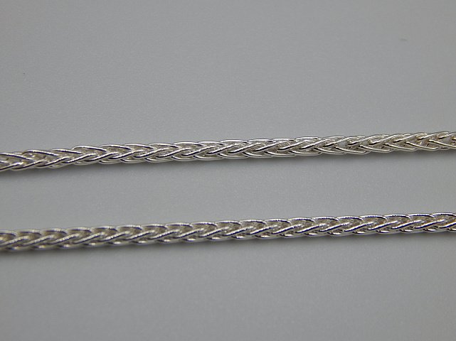 Серебряная цепь с плетением Колосок (31097132) 3