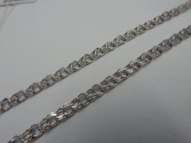 Серебряная цепь с плетением Бисмарк (30667264) 1