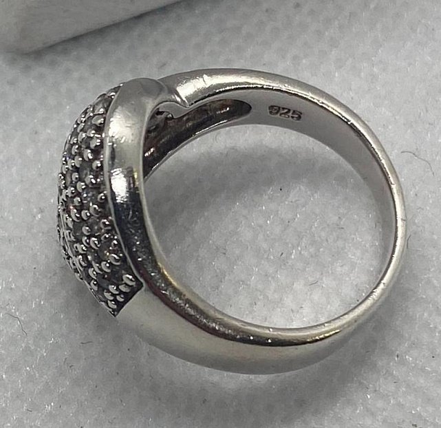 Серебряное кольцо с цирконием (31729319) 5