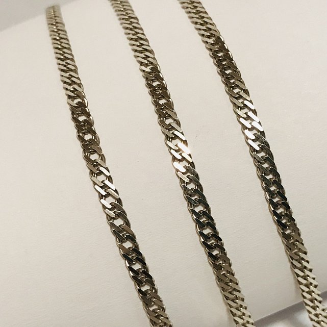 Серебряная цепь с плетением Двойной ромб (32212612) 6
