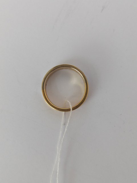 Обручальное кольцо из желтого и белого золота с бриллиантом (-ми) (33338851)  1