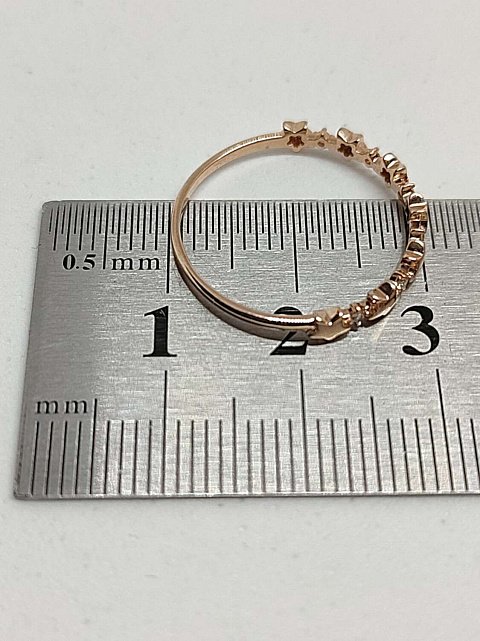 Кольцо из красного золота с бриллиантом (-ми) (30859164) 4