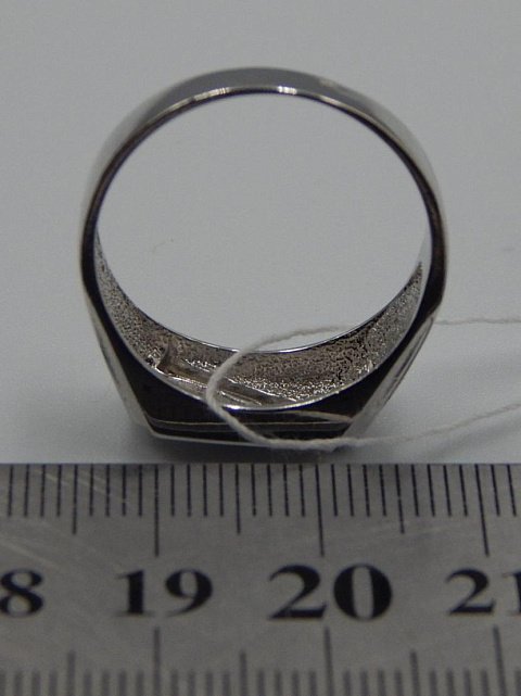 Серебряное кольцо с цирконием и позолотой (32550234) 3