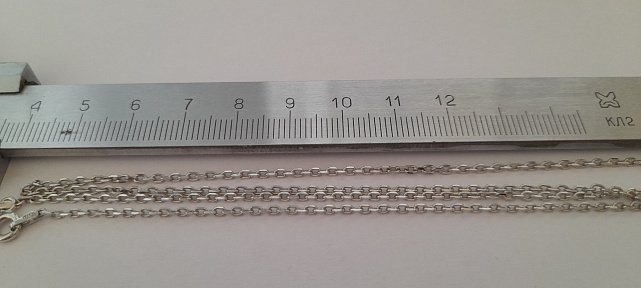 Серебряная цепь с плетением Якорное (30531974) 3