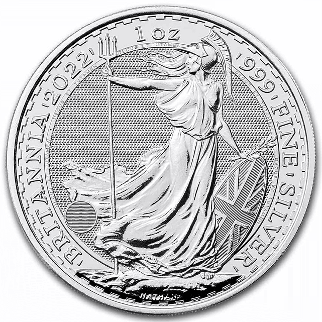 Серебряная монета 1oz Британия 2 английских фунта 2022 Великобритания (29693591) 0