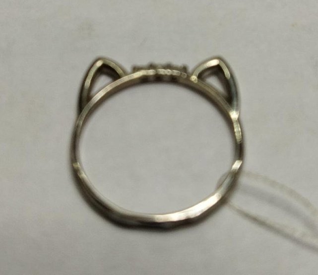 Серебряное кольцо с цирконием (30514187) 2