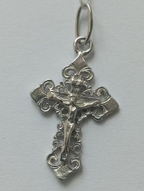 Срібний підвіс-хрест (30512969) 1