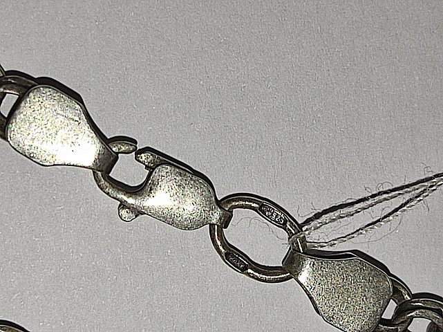 Серебряная цепь с плетением Бисмарк (33504038) 1