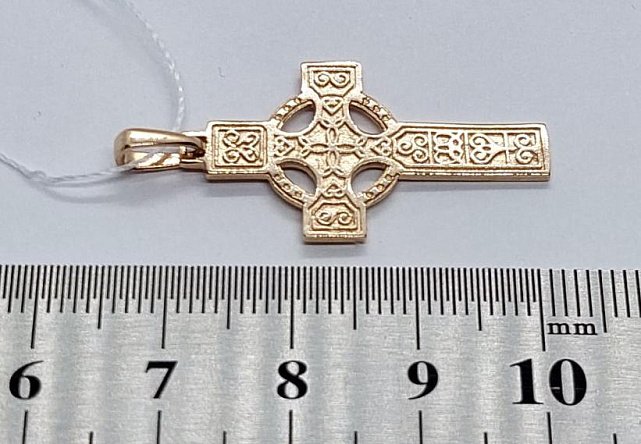 Підвіс-хрест із червоного золота (31015282)  2