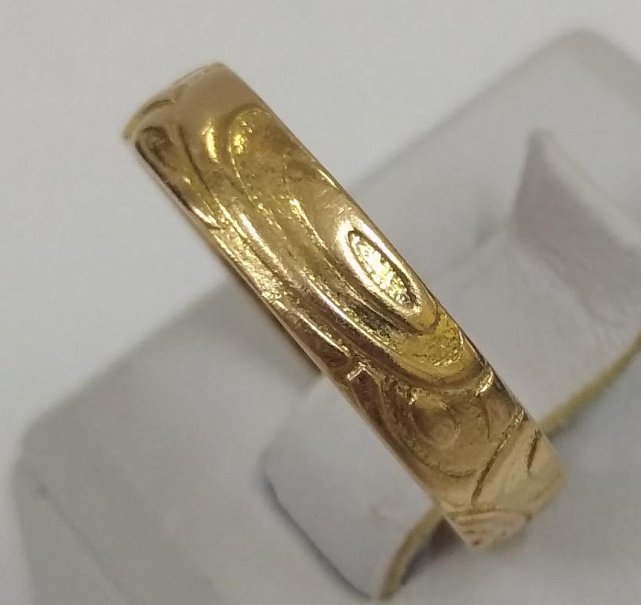 Обручальное кольцо из красного золота (32584391) 1
