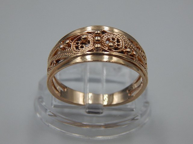 Перстень из красного и белого золота (33272649) 0