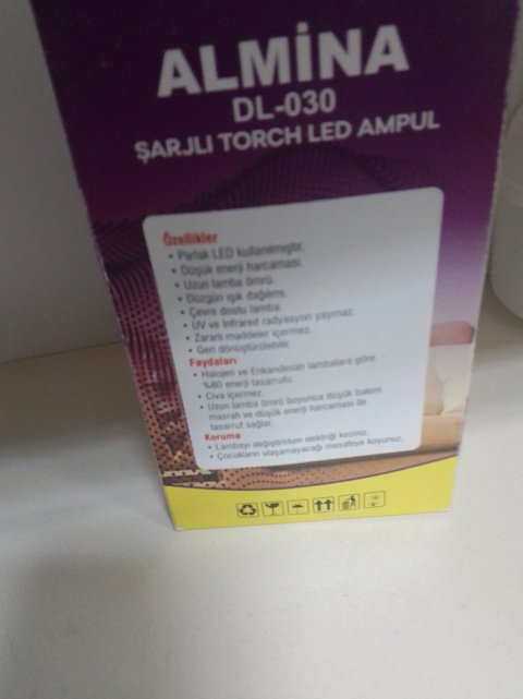 Аккумуляторная светодиодная лампа Almina DL-030 30W 3