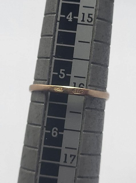 Кольцо из красного золота с цирконием (33066291) 1