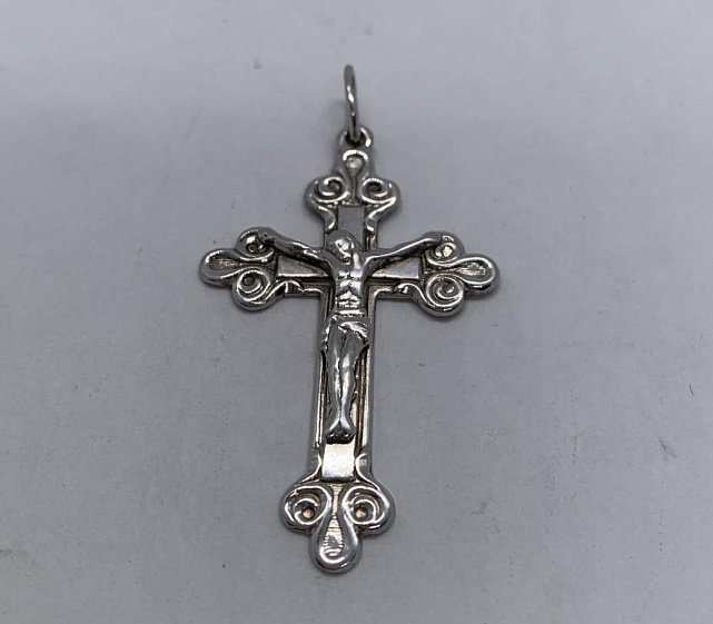 Срібний підвіс-хрест (33360055) 0