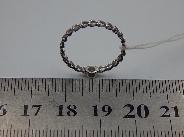 Серебряное кольцо с цирконием (31385214) 3