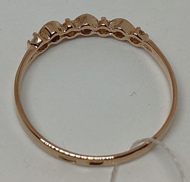 Кольцо из красного золота с бриллиантом (-ми) (29383309) 2