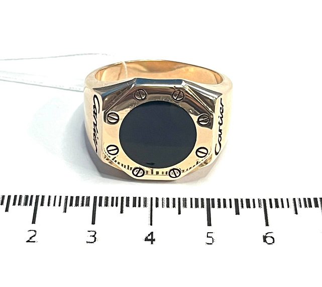 Перстень з червоного золота з оніксом (33963858) 3