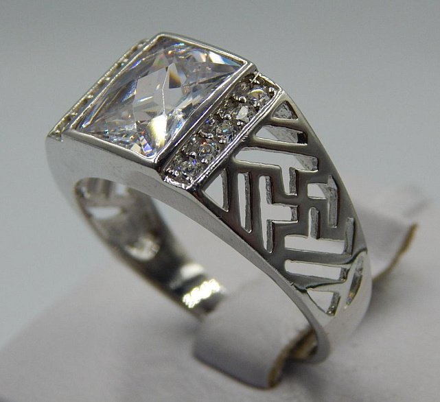 Срібний перстень із цирконієм (33014263) 1