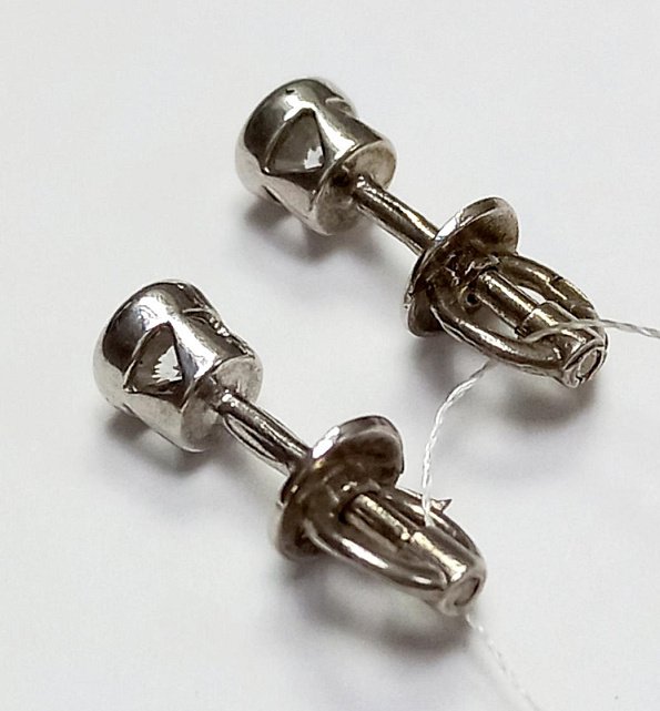 Серебряные серьги с цирконием (28166143) 2