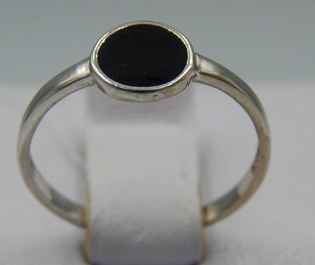 Серебряное кольцо с эмалью (32506076) 1