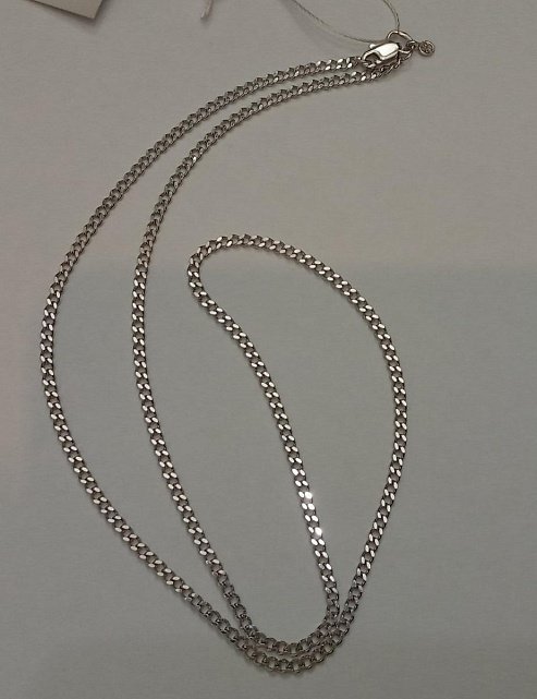 Серебряная цепь с плетением панцирное (29033092) 1