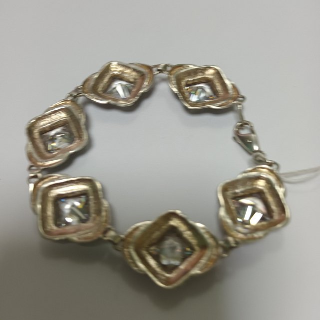 Срібний браслет із цирконієм (30968142) 2