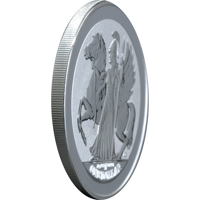 Серебряная монета 1oz Пегас 1 доллар 2017 БВО (29127850) 3
