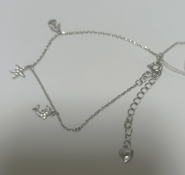 Срібний браслет із цирконієм (30985536) 0
