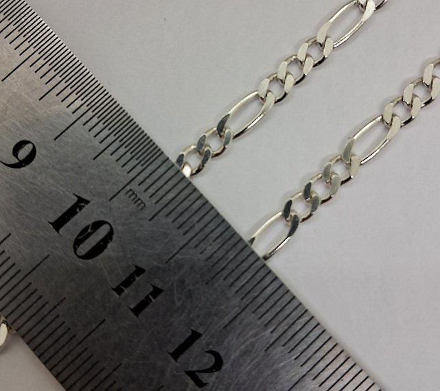 Серебряная цепь с плетением Картье (32749743) 2
