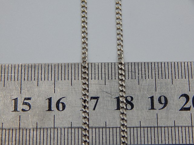 Срібний ланцюг із плетінням Панцирне (32557494) 2