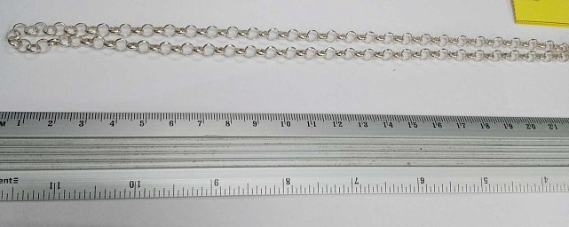 Срібний ланцюг із плетінням ролло (27458314) 1