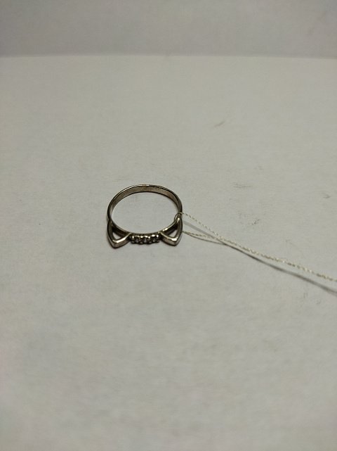 Серебряное кольцо с цирконием (30514187) 6